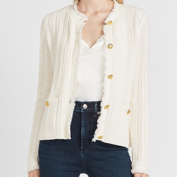 Express Sweaters - EXPRESS Button-Up Fringe Sweater Jacket Small